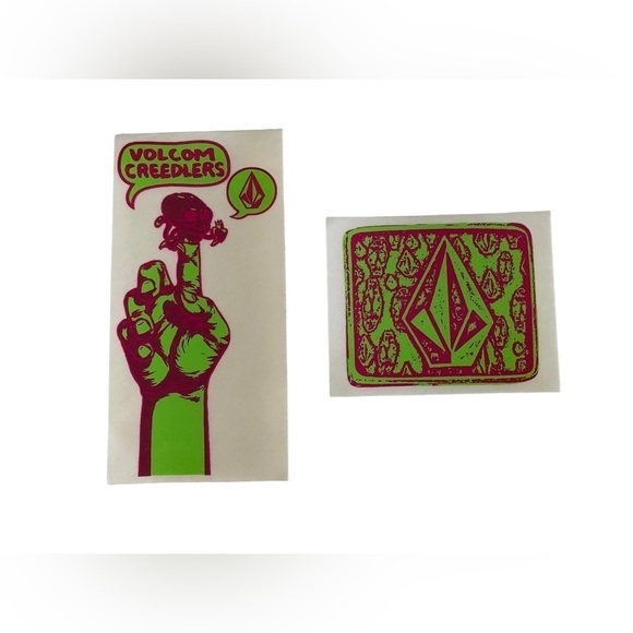 BUNDLE of 2 VOLCOM Snow Skate Surf Stickers - Picture 1 of 1